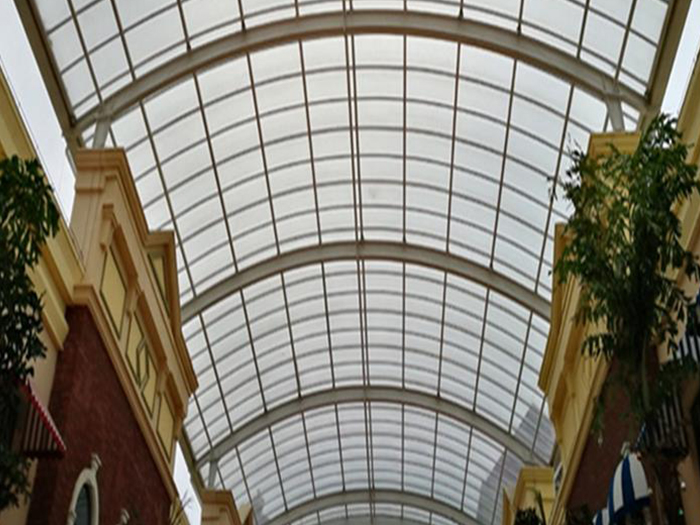 西青屋面网架顶棚吊装方案